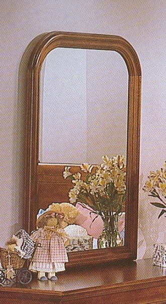 Traditional Stylee Warm Cherry Finish Bedroom Mirror