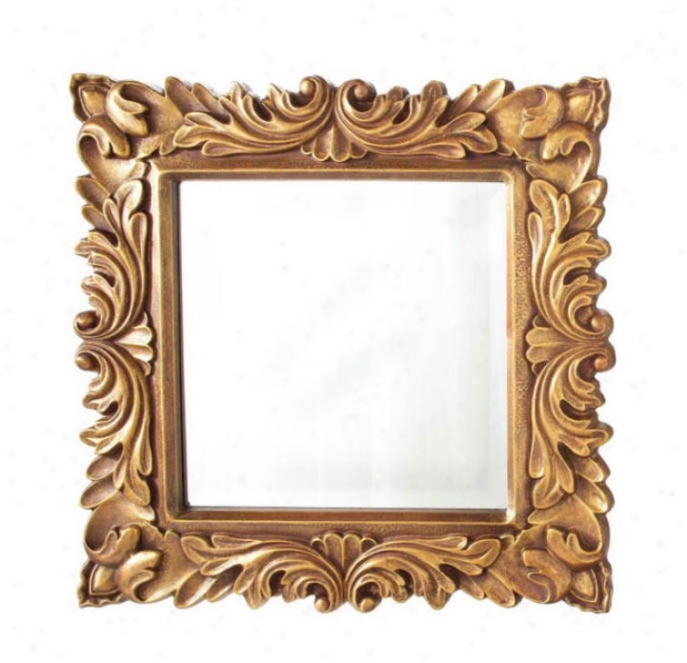 Wall Mirror Acanthus Leaves In Prado Gold Finish