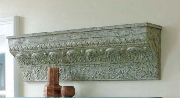 Wall Shoal Traditional Embossed Design In Distressed Green