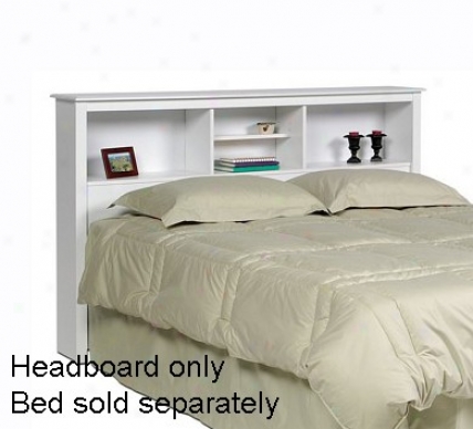 White Finish Headboard For Double Or Queen Bed
