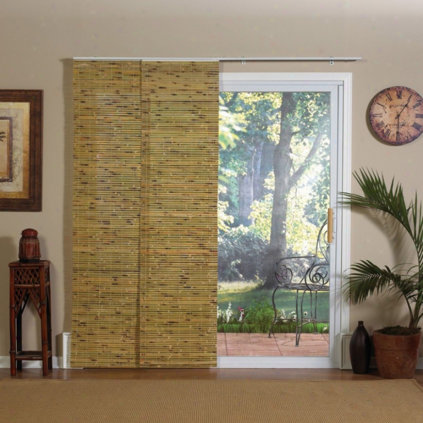 Window Treatment Array Track In Java Natural Bamboo Design