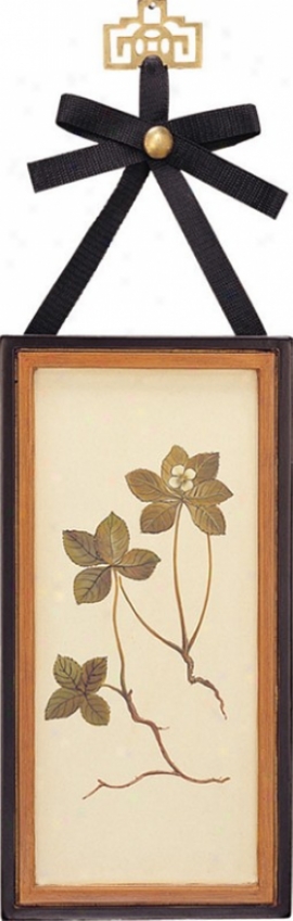 Wool Floral Art Wall Decor - Leaves And Flowers