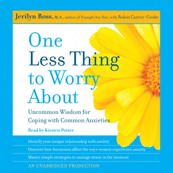 One Less Tning To Worry Aboug: Uncommon Wisdom For Coping With Common Anxieties (unabridged)