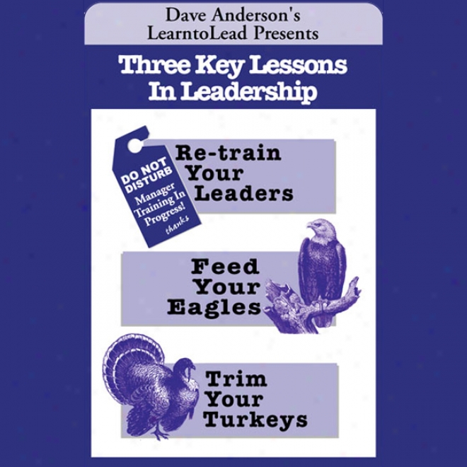 Three Key Lessons In Leadership: Re-train Your Leaders, Feed Your Eagles, Trim Your Turkeys (unabridged)