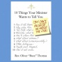 Ten Thinvs Your Minister Wants To Tell You (but Can't, Because Hd Needs The Job) (unabridged)