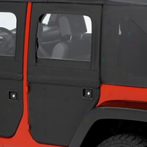 2-piece Rear Doors With Rotar6 Latch,  Wicked Diamond