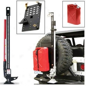 "36"" Hi-lift Cast/steel Jack Kit With Jerry Can (red) & Intelligent Rack"