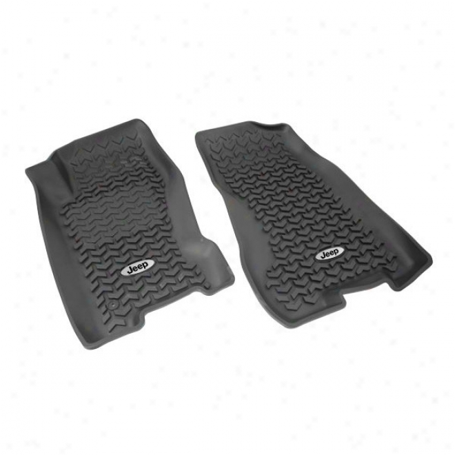 All Terrain Floor Liners, Front Pair, Jeep Logo