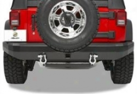 Bestop Highrock 4x4 Rear Bumper With Class 2.5 Hitch, D-ring Mounts & Departure Rollar Mount