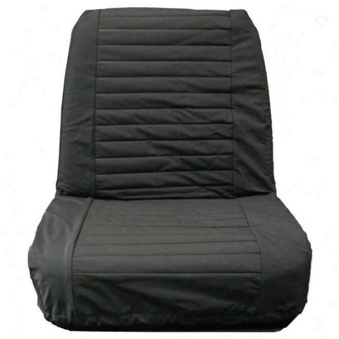 Bestop Seat Cover Low Back Bucket Paid Black Denim