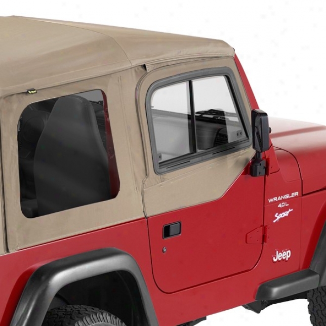 Bestop Upper Door Sliders Concealment Tan