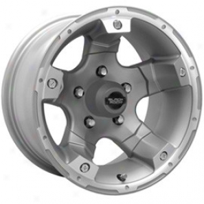 "black Rock 900 Viper Tungsten 15x8"" - 5x4.5 Bolt Pattern Back Spacing 3 3/4"""