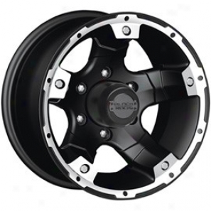 "black Rock Aluminum Wheel 900 Viper Matte Black 15x8"" - 5x5 Bolt Pattern Back Spacing 3 3/4"""