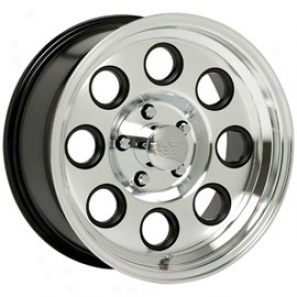 "black Rock Aluminum Wheel  908 Yuma Machined Clear Coat 17x8"" - 5x5 Bolt Pattern Back Spacing 4 1/2"""