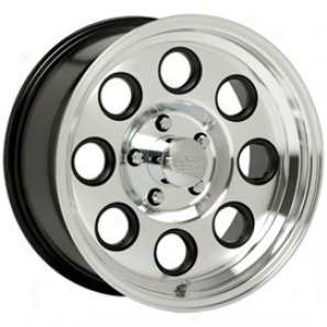 "black Rock Aluminum Wheel  908 Yuma Machined Clear Coat 16x8"" - 5x5.5 Bolt Pattern Back Spacing 4 1/2"""