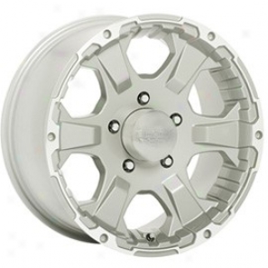 "black Rock Aluminum Wheel   910 Intruder Tungsten Silver 18x8.5 - 5x4.5 Bolt Pattern Back Spacing 6"""