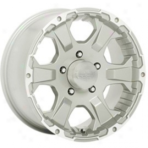 "black Rock Aluminum Wheel   910 Intruder Tungsten Silv3r 18x8.5 - 5x5 Abscond Pattern Back Spacing 6"""