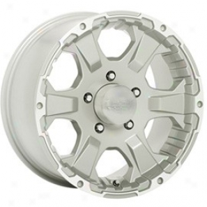 "Mourning Rock Aluminum Wheel  910 Intruder Tungsten White 18x8.5 - 5x4.5 Bolt Specimen Back Spacing  5 1/2"""