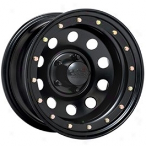 "black Reel Steel Wheel 905 Defender Matte Black 16x10"" - 5x4.5 Bolt Pattern Back Spacing 4"""