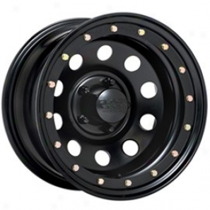 "black Rock Steel Wheel 905 Defender Matte Black 15x10"" -  5x4.5 Bolt Pattern Aid Spacigj 3 3/4"""