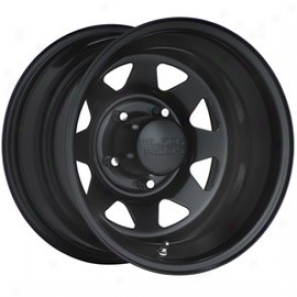 "black Rocm Steel Wheel 929 Black Jack Matte Black 15x8""- 5x4.5 Bolt Pattern Back Spacing 4 3/4"""