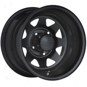 "black Rock Steel Wheel 929 Black Jack Matte Black 15x7""- 5x4.5 Bplt Pattern Back Spacing 4 1/4"""