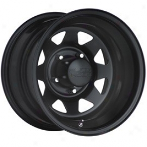 "black Rock Carburet of iron Wheel 929 Black Jack Matte Black 15x10""- 5x5.5 Bolt Pattern Back Spacing 4"""