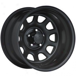 "black Rock Steel Wheel 942 Type D 15x8"" 5x4.5 Bplt Pattern Back Spacing 4 3/4"""