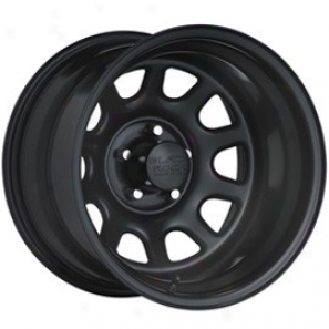 "black Rock Steel Wheel 942 Tyype D 15x8"" 5x5.5 Bolt Pattern Back Spacing 4"""