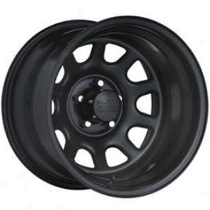 "black Reel Steel Wheel 942 Tyoe D 16x7"" 5x5.5 Swallow  Pattern Back Spacing 4"""