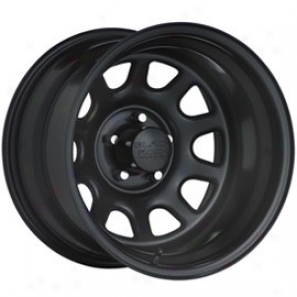 "black Lull Harden Wheel 942 Type D 16x8"" 5x4.5 Bolt Pattern Back Spacing 4 1/4"""