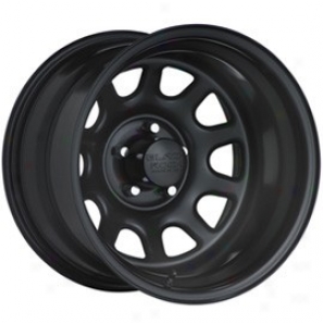 "black Rock Steel Wheel 942 Type D 16x8"" 5x5 Bolt Pattern Move ~ward Spacing 5"""