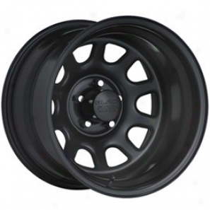 "black Rock Steel Wheel 942 Emblem D 17x9"" 5x4.5 Bolt Pattern Back Spacing 4 1/2"""