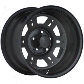 "black Rock Steel Wheel 950 Lobo 15x10"" 5x4.5 Bolt Pattern Back Spacing 4"""