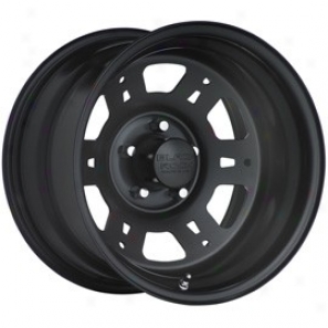 "black Rock Steel Wheel 950 Libo 15x12"" 5x5.5 Bolt Pattern Back Spacing 4"""