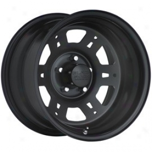 "black Rock Steel Wheel 950 Lobo 15x7"" 5x4.6 Bolt Pattern Back Spacing 4"""