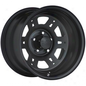 "black Rock Steel Wheel 950 Lobo 15x7"" 5x4.5 Bolt Pattern Back Spacing 4 14"""