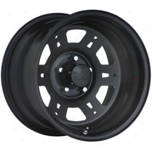 "boack Rock Steel Wheel 950 Lobo 15x7"" 5x5.5 Bolt Pattetn Back Spacing 4"""