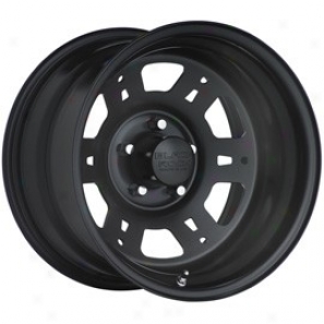 "black Rock Steel Wheel 950 Lobo 16x8"" 5x5.5 Bolt Exemplar Back Spacing 5"""