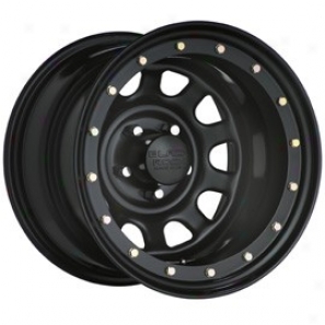 "black Rock Steeel Wheel 952 Street Lock 15x10"" 5x5.5 Bolt Pattern Back Spacing 3 3/4"""