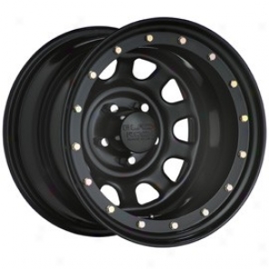 "black Rock Steel Wheel 952 Street Lock 15x10"" 5x4.5 Bolt Pattern Back Spacing 3 3/4"""