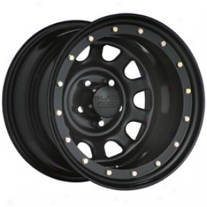 "black Rock Steel Wheel 952 Road Lock 15x7"" 5x4.5 Bolt Pattern Back Spacing 3 3/4"""