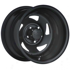 "black Rock Steel Wheel 975 Blade 15x12"" 5x5.5 Bolt Pattern Back Spacing 4"""