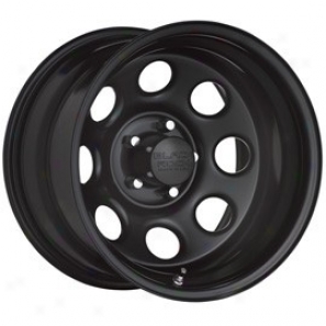 "black Rock Steel Wheel 997 Type 8 15x10"" 5x5.5 Bolt Pattern Back Spacing 3 3/4"""