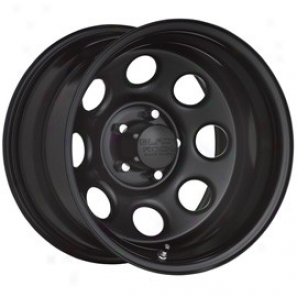 "black Rock Steel Wheel 997 Type 8 15x7"" 5x4.5 Bolt Pattern Back Spacing 4"""