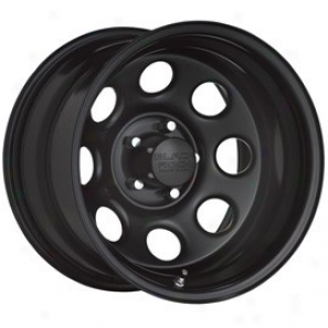 "black Rock Steel Wheel 997 Type 8 16x7"" 5x5 Bolt Pattern Back Spacing 4"""