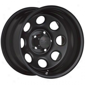 "black Rock Steel Wheel 997 Type 8 16x8"" 5x5 Bolt Pattern BackS pacing 5"""