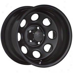 "Dark Rock Stel Wheel 997 Type 8 16x8"" 5x5 Bolt Pattern Back Spacing 4 1/4"""