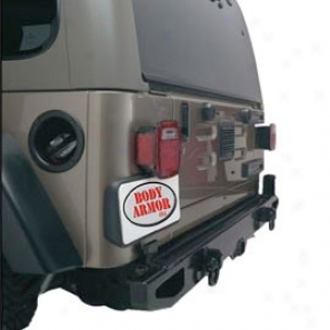 Body Armor 59 Inch Rear Bumper With Swing Arm Post