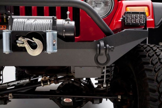 Body Armor Formed Front Bumper With Winch Plate And Grille Guard